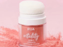 Fard de Obraz Mat, RUA, Vitality Blush, cu Burete Aplicator, 04, 8 g