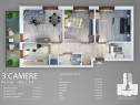 Apartament 3 Camere Decomandat Sector 4 Grand Arena 71.28Mp