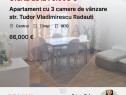 Apartament cu 3 camere de vânzare în zona Central Radauti