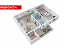 Apartament cu gradina 2 camere 39 mp balcon parcare bloc cu