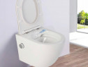 Vas wc suspendat cu functie bideu, semirotund