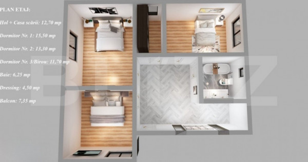Casa p+1, 4 camere, 135 mp, zona dumbrava