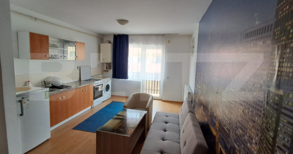 Apartament semidecomandat complet mobilat si utilat, parcare