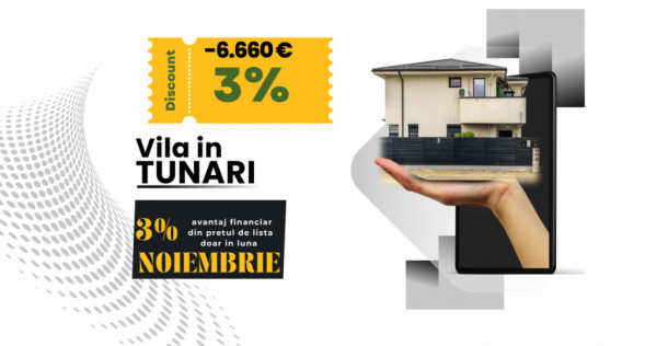 Vila de vânzare în tunari – acesta este locul unde conti