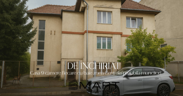 Casă cu 9 camere fiecare cu baie proprie