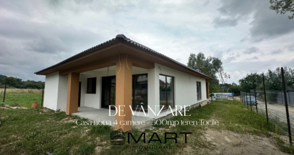 Casa noua pe un nivel - 4 camere, 150 mp, 2 fronturi stradal