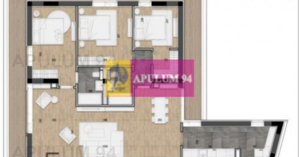 Apartament 4 camere + terasa 94mp | licurg 2 / cartierul ...