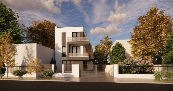 Vând vila în duplex 4 camere, 3 dormitoare, 4 bai, 2 lo...