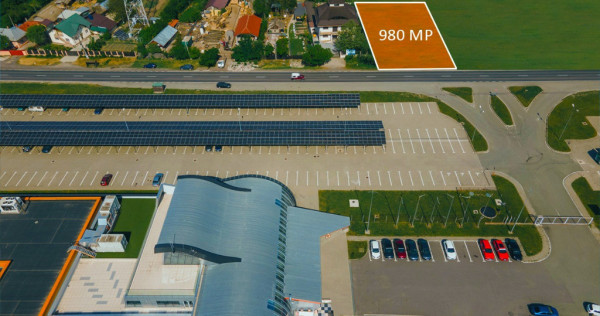 Teren comercial crevedia, titi aur, deschidere la dn1a, 980mp