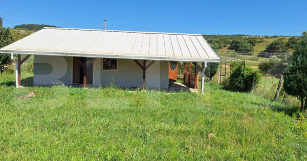 Teren 1000 mp intravilan cu constructie metalica de 66 mp
