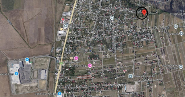 Valea lupului teren 1000mp certificat de urbanism toate util