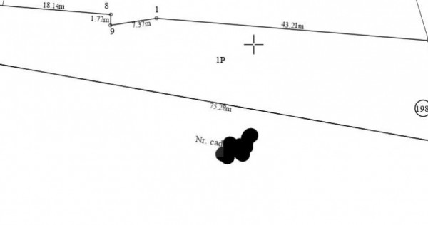 Teren de vânzare – 900 mp, ideal pentru casă sau duplex,