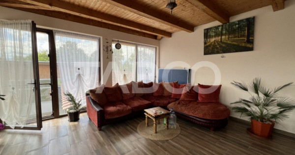 Casa cu 4 camere curte si terasa de inchiriat in mandra jude