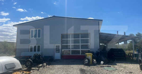 Teren 5000 mp cu hala de 280 mp in isalnita, cu deschidere l