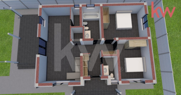 Casa noua - isalnita, curte generoasa, zona linistita, in pl