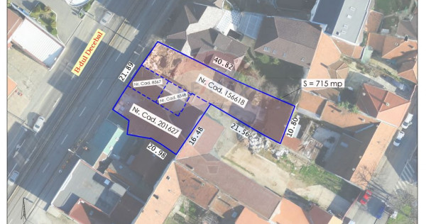 Teren pentru dezvoltare imobiliară în zona ultracentral...