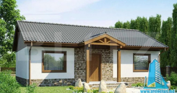 Casa in stadiu de proiect-100mp- teren 550mp- vacaresti