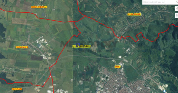 Teren agricol extravilan, 49500 mp sibiu