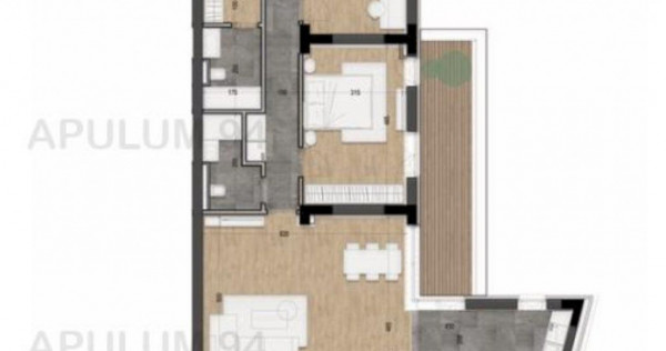 Apartament 4 camere, 104 mp + terasă 16 mp | licurg 2 pr...