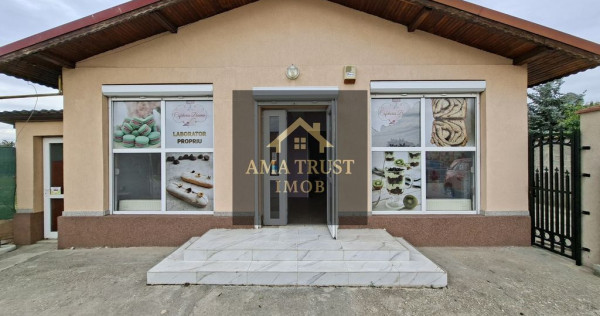 Spațiu comercial de închiriat – 90 mp utili, cornetu,...