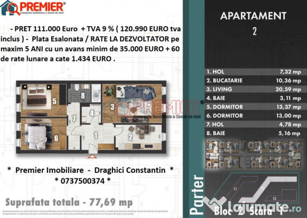 Rate la Dezvoltator - Z PARK RESIDENCE - Bulevardul