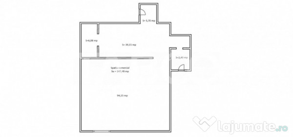 Spatiu comercial de vanzare 147 mpu zona Turnisor