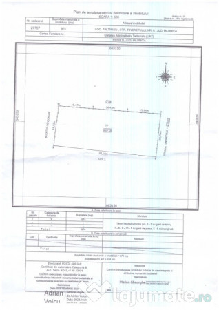 1 Lot teren intravilan casa 974mp