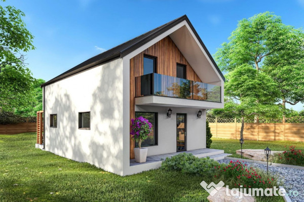 Casa individuala p+m - 4 camere - 2 bai - teren 324mp - 124.900 €