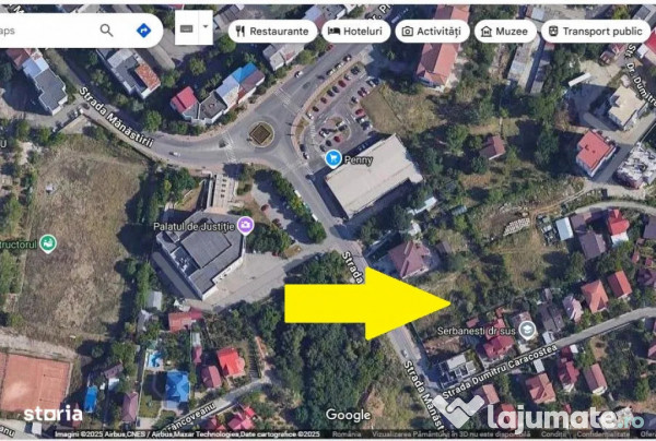 Teren intravilan 1838 mp, d=18,54m, str.manastirii nr.7d, ultracentral