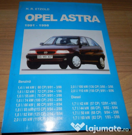 Manual De Intretinere Si Reparatii Auto Opel Astra