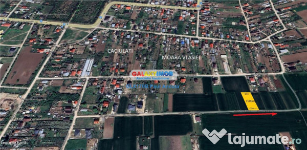 Teren caciulati moara vlasiei 1500 mp pe str garoafelor