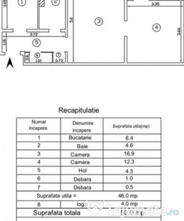 Apartament 2 camere - rond Podu Roș - bloc fără risc