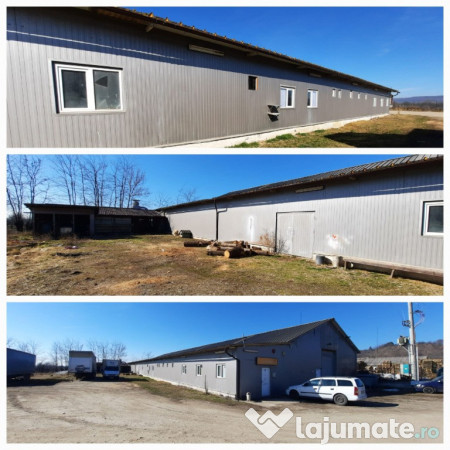 Hala industriala 1160m2,teren intravilan 5660m2,utilaje prod.mobila