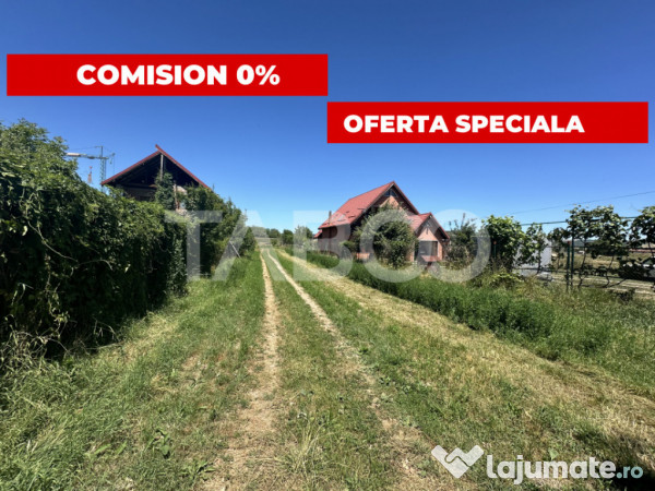 Comision 0% teren intravilan 2000 mp cu utilitati zona oltul