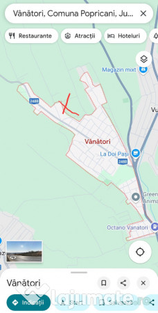 Teren intravilan vanatori - 869mp - giratoriu stanga spre bogonos