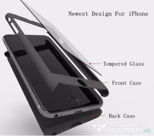 Husa Iphone 6s Plus Neagra Fata Spate Protectie Touch 40 Lei Lajumate Ro