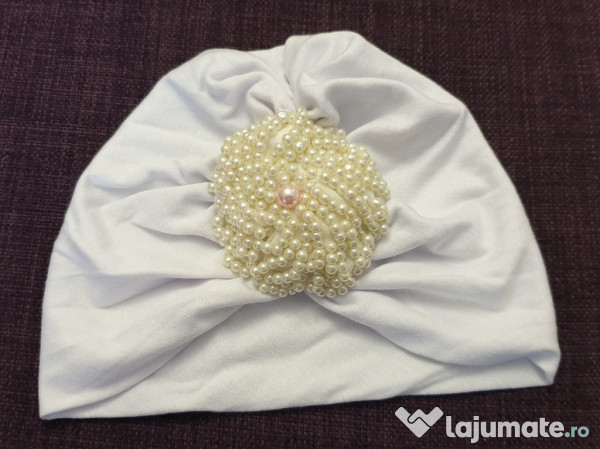 Caciulita Turban Pt Botez 3 6 Luni 35 Lei Lajumate Ro