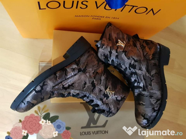 hard working Optimistic friendly Ghete imblanite damă Louis Vuitton piele naturală 100%, 450 lei -  Lajumate.ro
