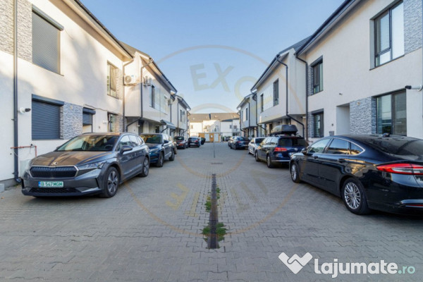 Straulesti - duplex modern de închiriat curte privata, loc