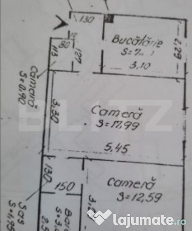 Apartament 2 camere, 47 mp, zona micro 1, preluare de chiria