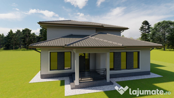 Casă nouă, p+1 – 260 mp utili | finisată la cheie | ter