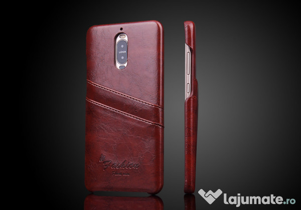 Husa Piele Fina Vintage Huawei Mate 9 Pro Back Cover Maro 79 Lei Lajumate Ro