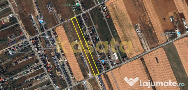 Teren de vânzare – 500 mp, deschidere 29 ml, clinceni ...