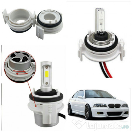 possibility Inefficient Rhythmic Set adaptor becuri H7 LED HID BMW E46 seria 3 bec xenon, 49,99 lei -  Lajumate.ro