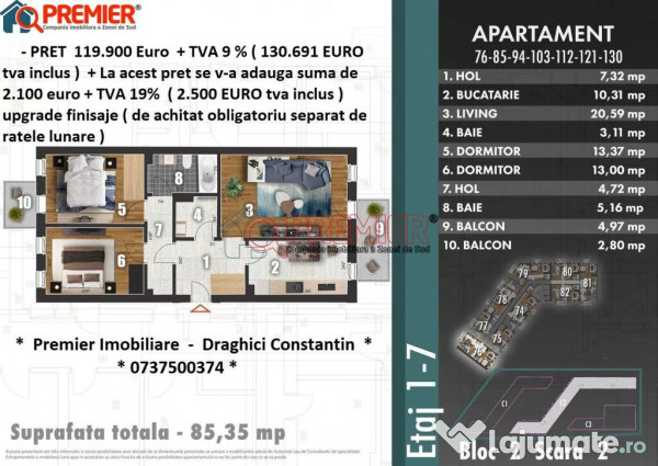 Rate la Dezvoltator - Z PARK RESIDENCE - Bulevardul