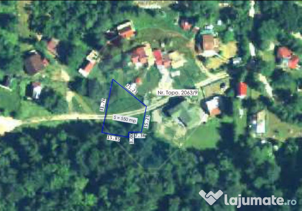 Teren de vânzare, 550mp construibil, sat de vacanță boga