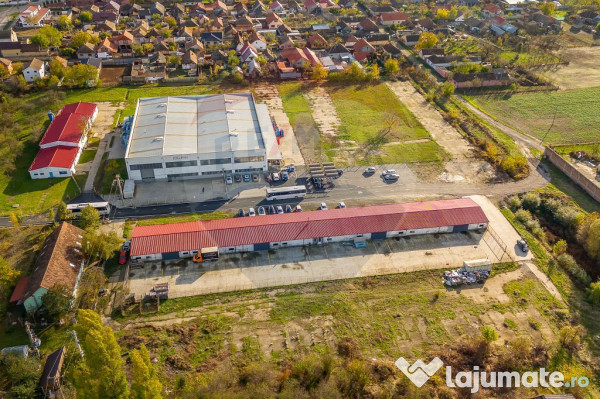 Spațiu industrial:Hală 1233mp+platformă betonată 1675...