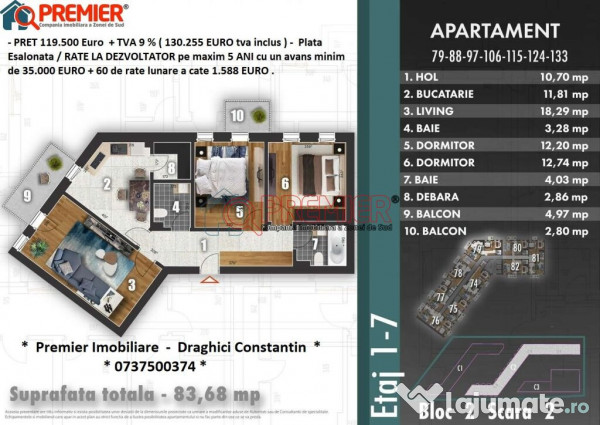 Rate la Dezvoltator - Z PARK RESIDENCE - Bulevardul