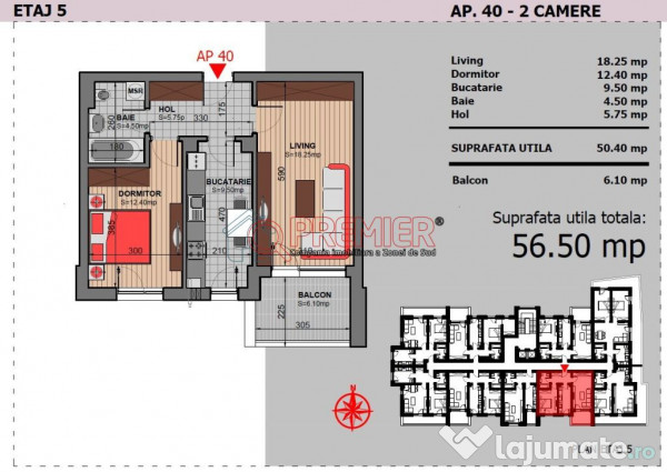 Cel mai ieftin 2 camere decomandat din bloc Berceni Noul