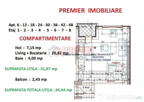 Metalurgiei - Postalionului - Garsoniera - 45872 euro